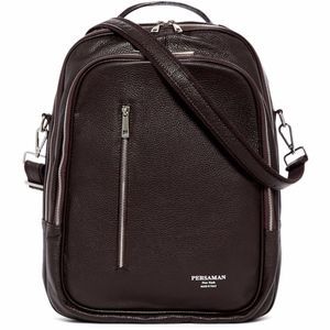 New Authentic Persaman New York Amalfi Italian Leather Backpack
